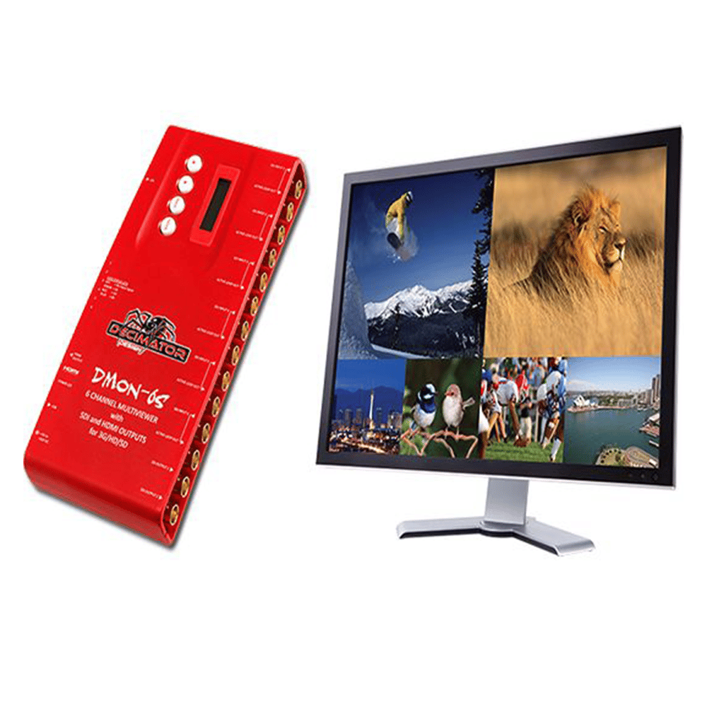 Decimator Design DMON-6S: 6 Channel Multi-Viewer w/ HDMI & SDI